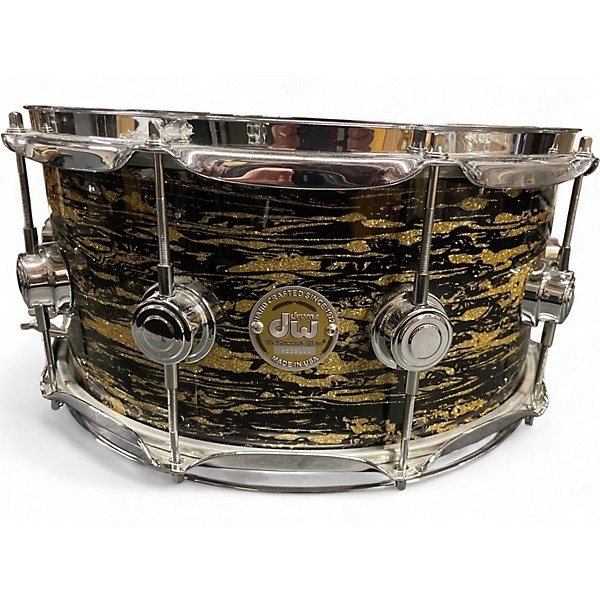 Used DW 6.5X14 Collector's Series Snare black oyster glass Drum