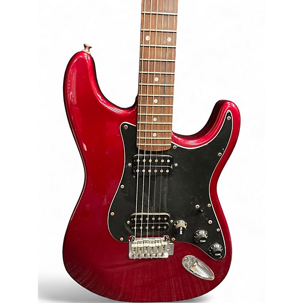Used 2002 Squier Squier Standard Series HH Red Solid Body Electric Guitar