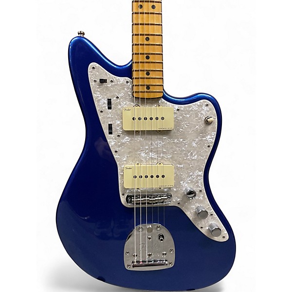 Used Fender American Ultra Jazzmaster Cobra Blue Solid Body Electric Guitar