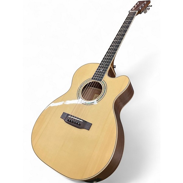 Used Zager ZAD 500MCE /N Natural Acoustic Electric Guitar