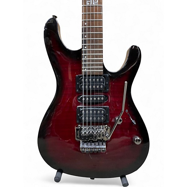 Used Ibanez Kiko Loureiro Signature Kikosp2 Crimson Red Burst Solid Body Electric Guitar