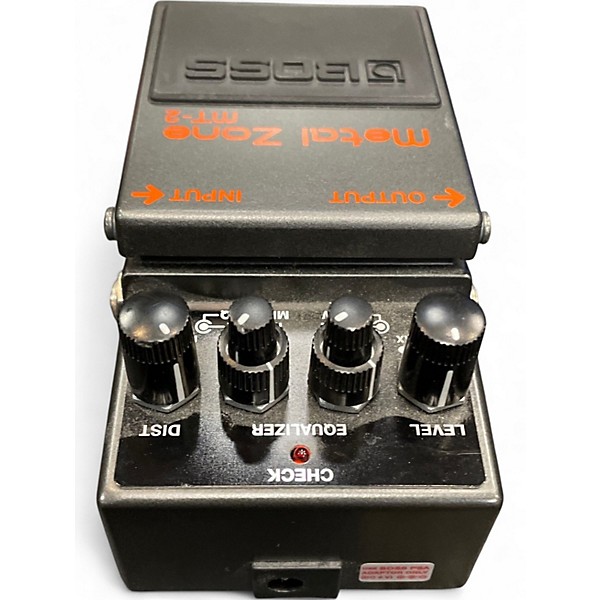 Used BOSS MT2 Metal Zone Distortion Effect Pedal