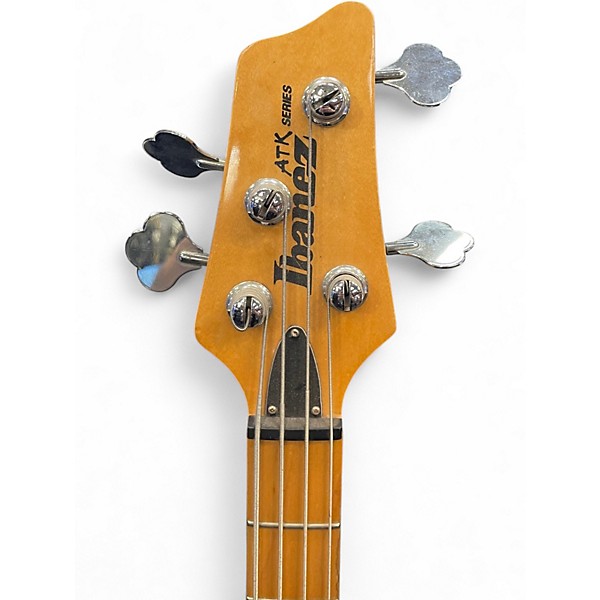 Used Ibanez ATK300 Black Electric Bass Guitar