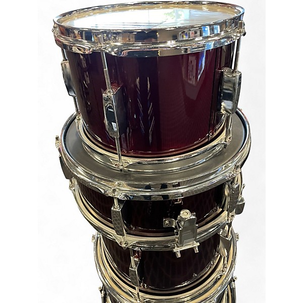 Used SPL 5 Piece JUNIOR KICKER Maroon Drum Kit