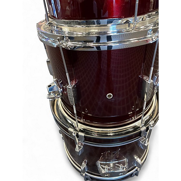 Used SPL 5 Piece JUNIOR KICKER Maroon Drum Kit