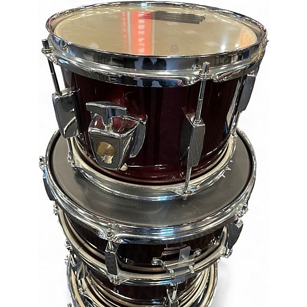 Used SPL 5 Piece JUNIOR KICKER Maroon Drum Kit