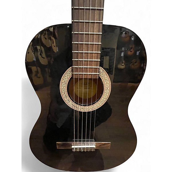 Used Lucero LC100 Black Classical Acoustic Guitar