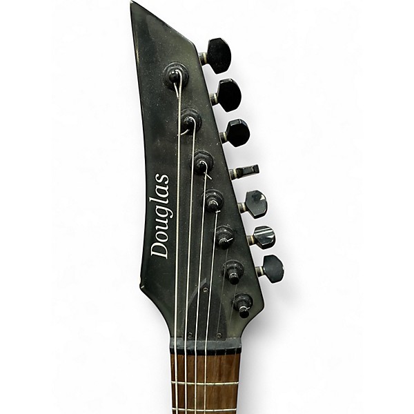 Used Douglas 7 STRING Green Solid Body Electric Guitar