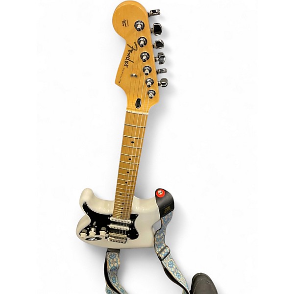 Used Fender Player Stratocaster Left Handed WHITE Solid Body Electric Guitar