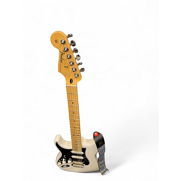 Used Fender Player Stratocaster Left Handed WHITE Solid Body Electric Guitar