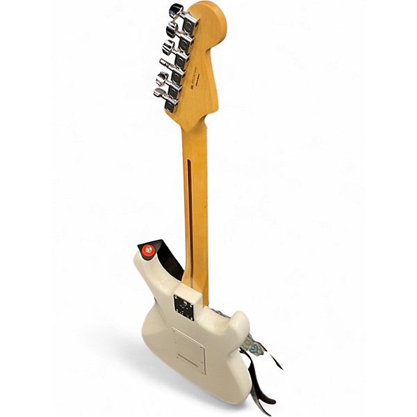 Used Fender Player Stratocaster Left Handed WHITE Solid Body Electric Guitar