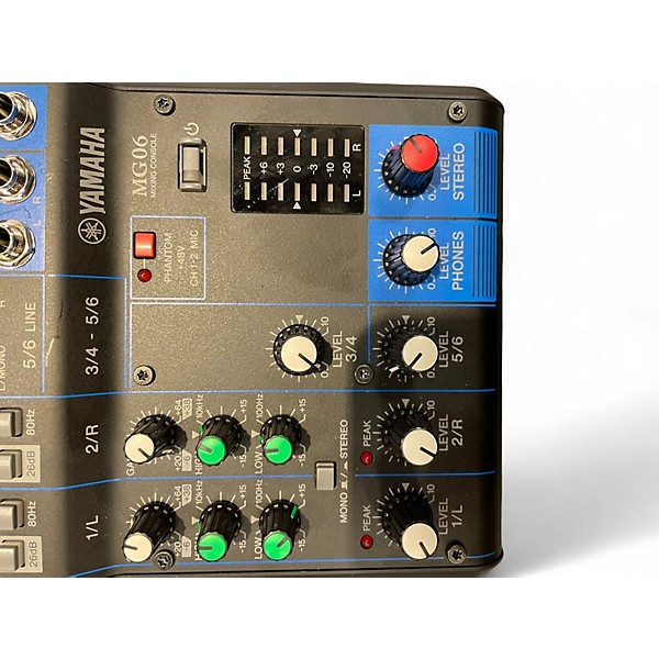 Used Yamaha MG06 Unpowered Mixer