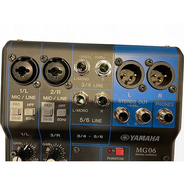 Used Yamaha MG06 Unpowered Mixer