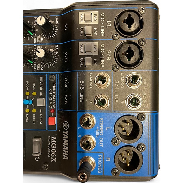 Used Yamaha MG06X Unpowered Mixer