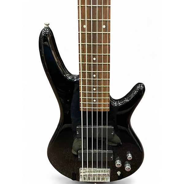 Used Ibanez GSR206 6 String Trans Black Electric Bass Guitar