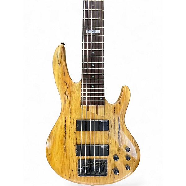 Used ESP LTD B206SM 6 String Natural Electric Bass Guitar