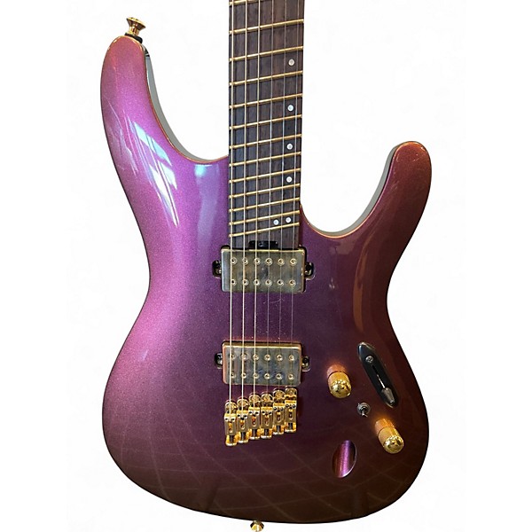 Used Ibanez SML721 PURPLE SHIFT Solid Body Electric Guitar