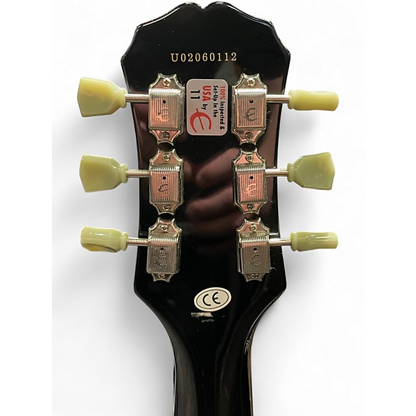 Used Epiphone Les Paul Studio Ebony Solid Body Electric Guitar