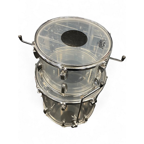 Used Ludwig 3 Piece Vistalite Clear Drum Kit