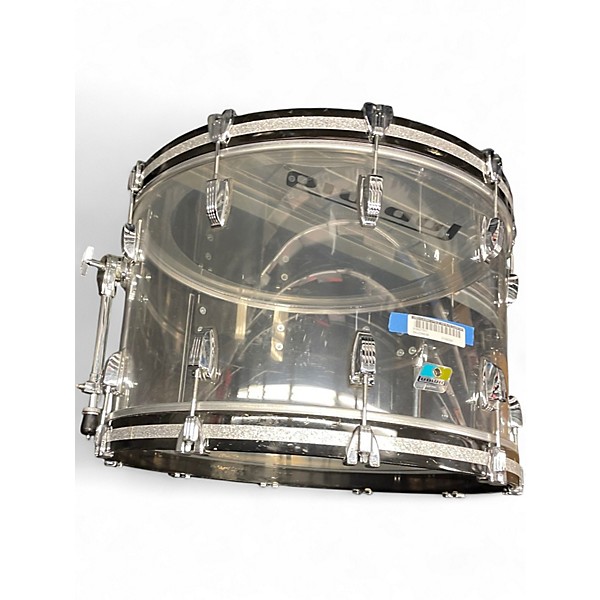 Used Ludwig 3 Piece Vistalite Clear Drum Kit
