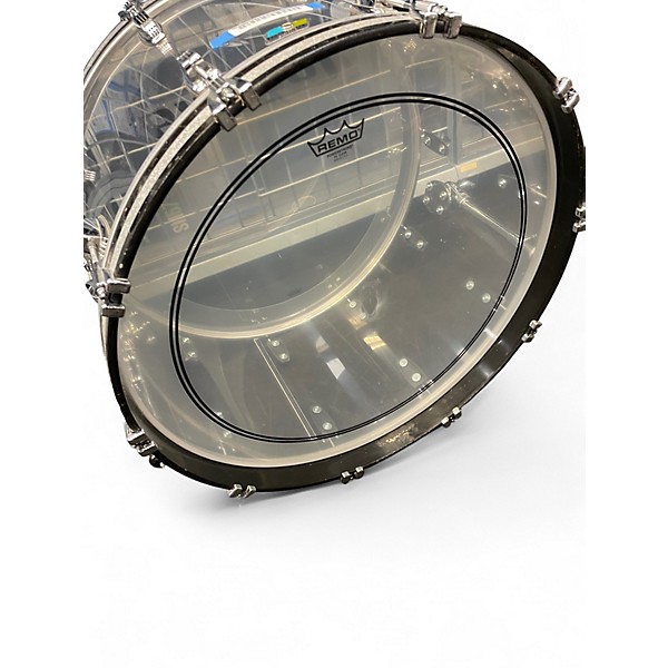 Used Ludwig 3 Piece Vistalite Clear Drum Kit
