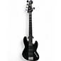 Used Squier Deluxe Jazz Bass Active V 5 String Black Electric Bass Guitar thumbnail
