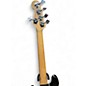 Used Squier Deluxe Jazz Bass Active V 5 String Black Electric Bass Guitar