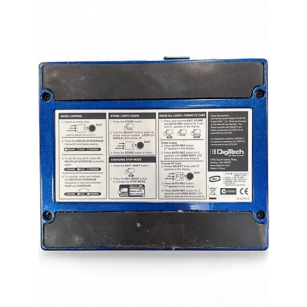 Used DigiTech JML Jam Man Looper Phrase Sampler Pedal