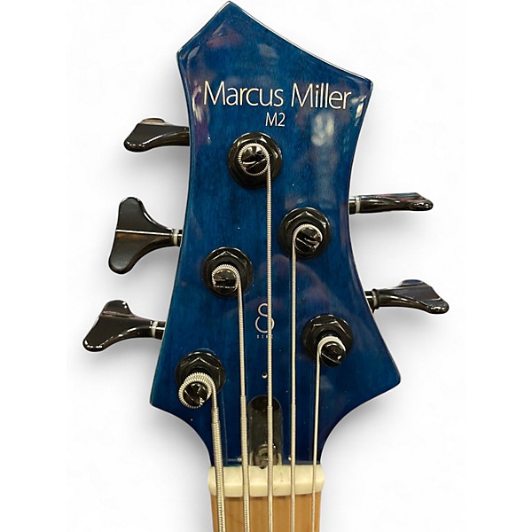 Used Sire Marcus Miller M2 5 String Trans Blue Electric Bass Guitar