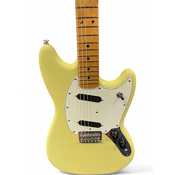 Used Fender PLAYER II MUSTANG Yellow Solid Body Electric Guitar