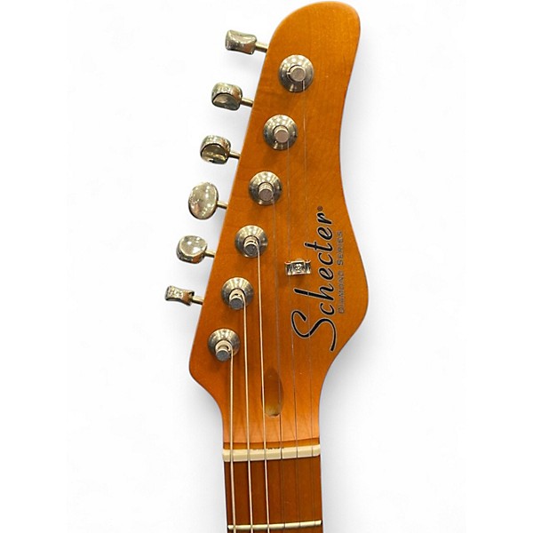 Used Schecter Guitar Research PT SPECIAL 3 Tone Sunburst Solid Body Electric Guitar