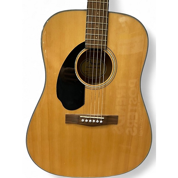 Used Fender CD60 Left Handed Natural Acoustic Guitar