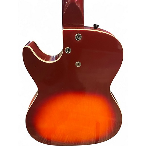 Vintage 1960s Harmony silvertone 2 Tone Sunburst Solid Body Electric Guitar