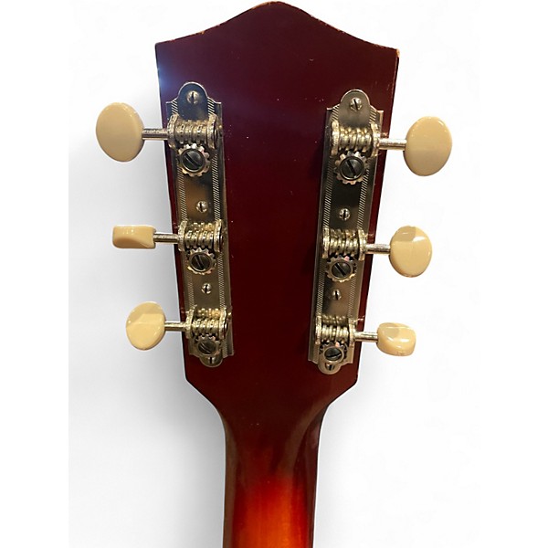 Vintage 1960s Harmony silvertone 2 Tone Sunburst Solid Body Electric Guitar
