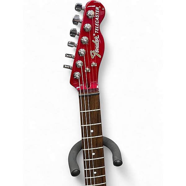 Used Fender JA90 Jim Adkins Thinline Telecaster Transparent Crimson Red Hollow Body Electric Guitar