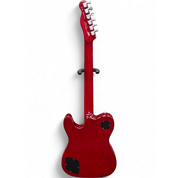Used Fender JA90 Jim Adkins Thinline Telecaster Transparent Crimson Red Hollow Body Electric Guitar
