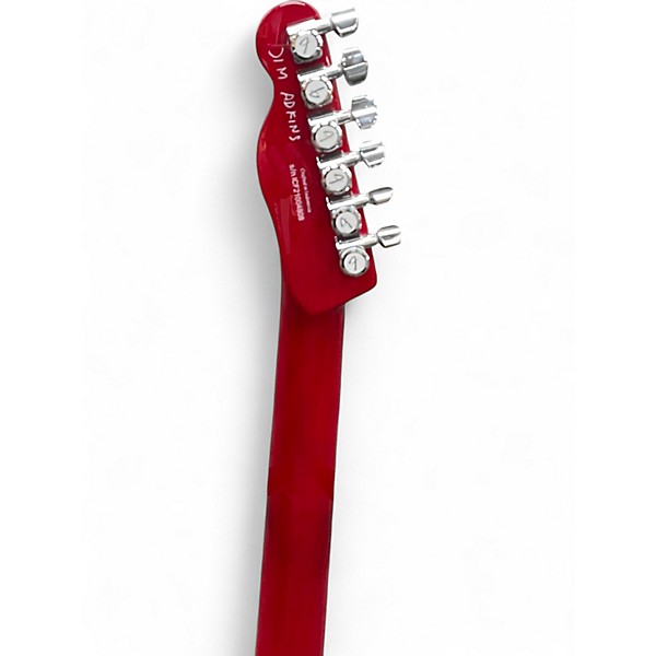Used Fender JA90 Jim Adkins Thinline Telecaster Transparent Crimson Red Hollow Body Electric Guitar