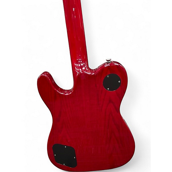 Used Fender JA90 Jim Adkins Thinline Telecaster Transparent Crimson Red Hollow Body Electric Guitar