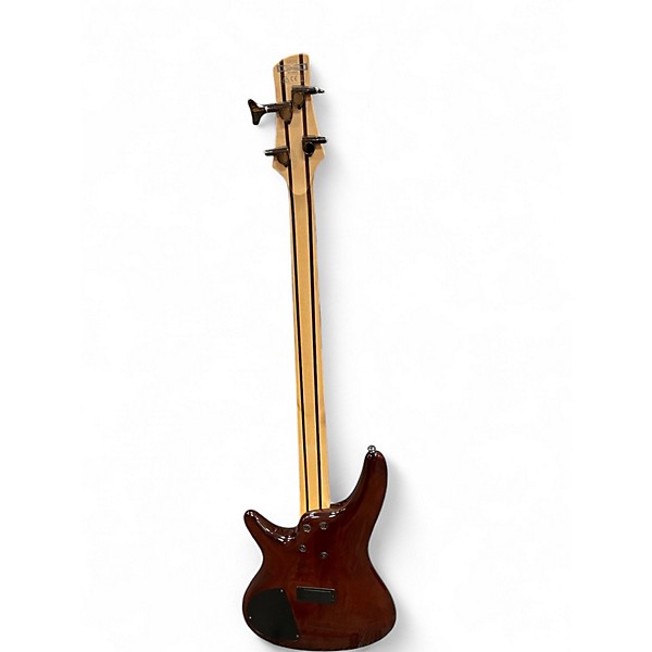 Used Ibanez SR370 Brown Burst Electric Bass Guitar
