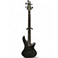 Used Schecter Guitar Research STILETTO STEALTH  Satin Black Electric Bass Guitar thumbnail
