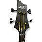 Used Schecter Guitar Research STILETTO STEALTH  Satin Black Electric Bass Guitar