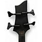 Used Schecter Guitar Research STILETTO STEALTH  Satin Black Electric Bass Guitar