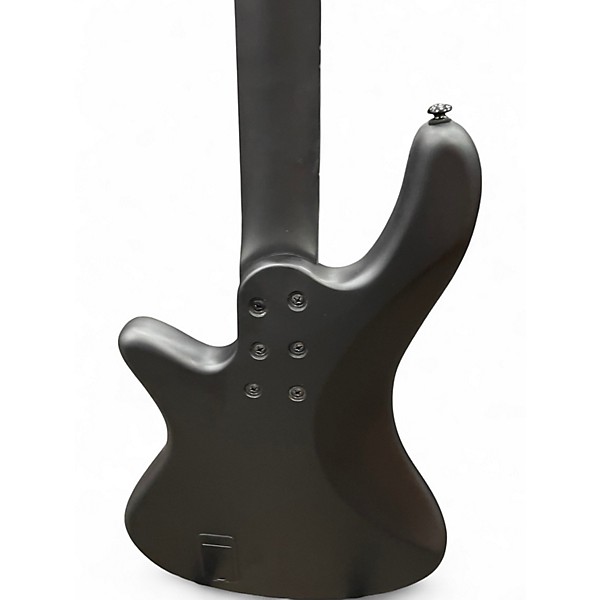 Used Schecter Guitar Research STILETTO STEALTH  Satin Black Electric Bass Guitar