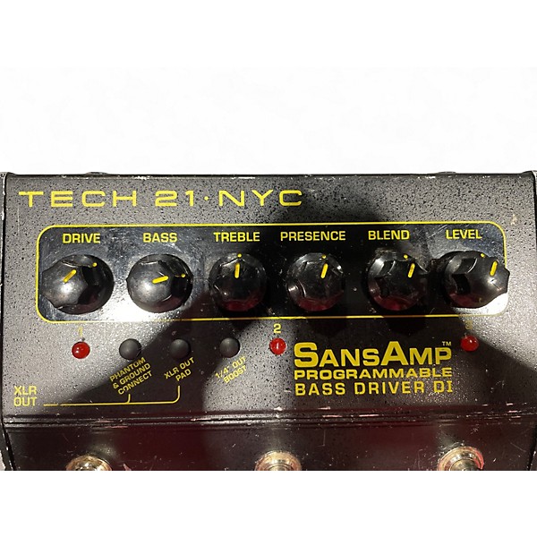 Used Tech 21 Sansamp PBDR Bass Driver DI Bass Effect Pedal