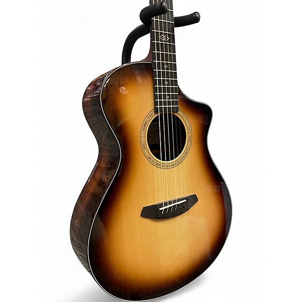 Used Breedlove Premier Concert Burnt Amber CE Burnt Amber Acoustic Electric Guitar