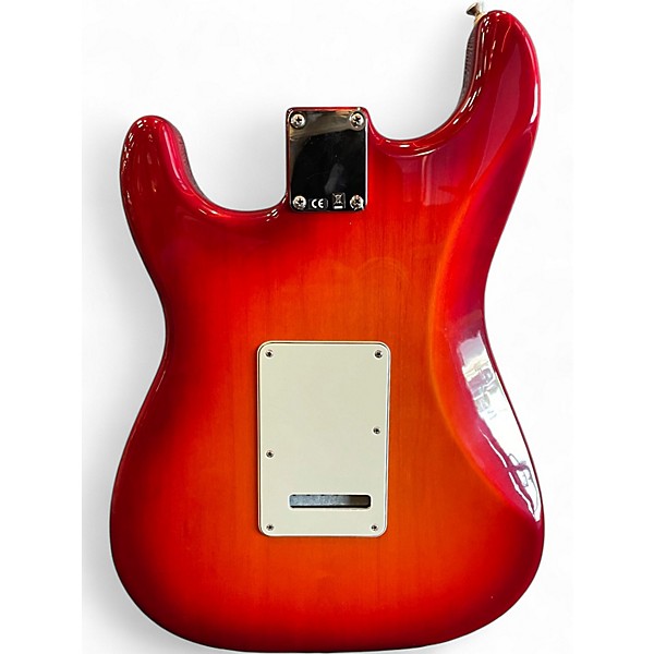 Used Fender Deluxe Stratocaster Plus Top IOS Aged Cherry Burst Solid Body Electric Guitar