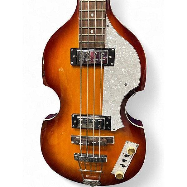 Used Hofner b bass hi series 2 Tone Sunburst Electric Bass Guitar