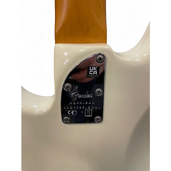Used Fender American Professional II Precision Bass Olympic White Electric Bass Guitar