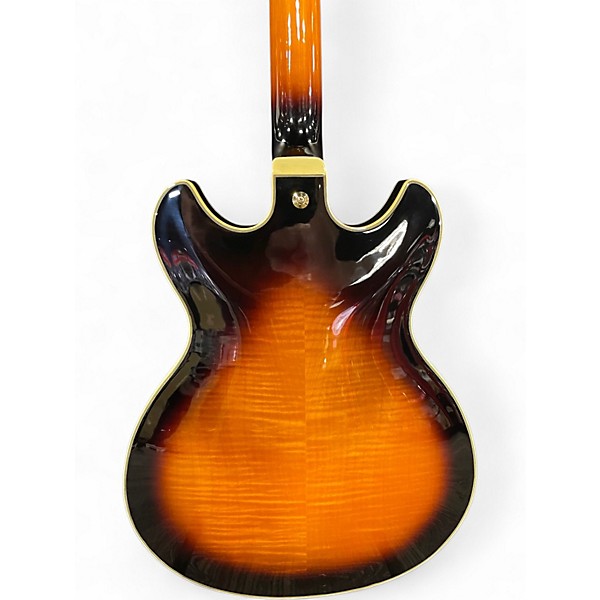 Used Ibanez JSM10 John Scofield Signature 2 Tone Sunburst Hollow Body Electric Guitar