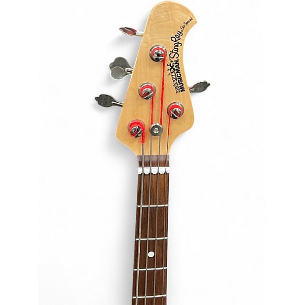 Used Ernie Ball Music Man SLO STINGRAY SPECIAL  WHITE Electric Bass Guitar
